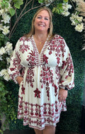 Burgundy Dolman Dress