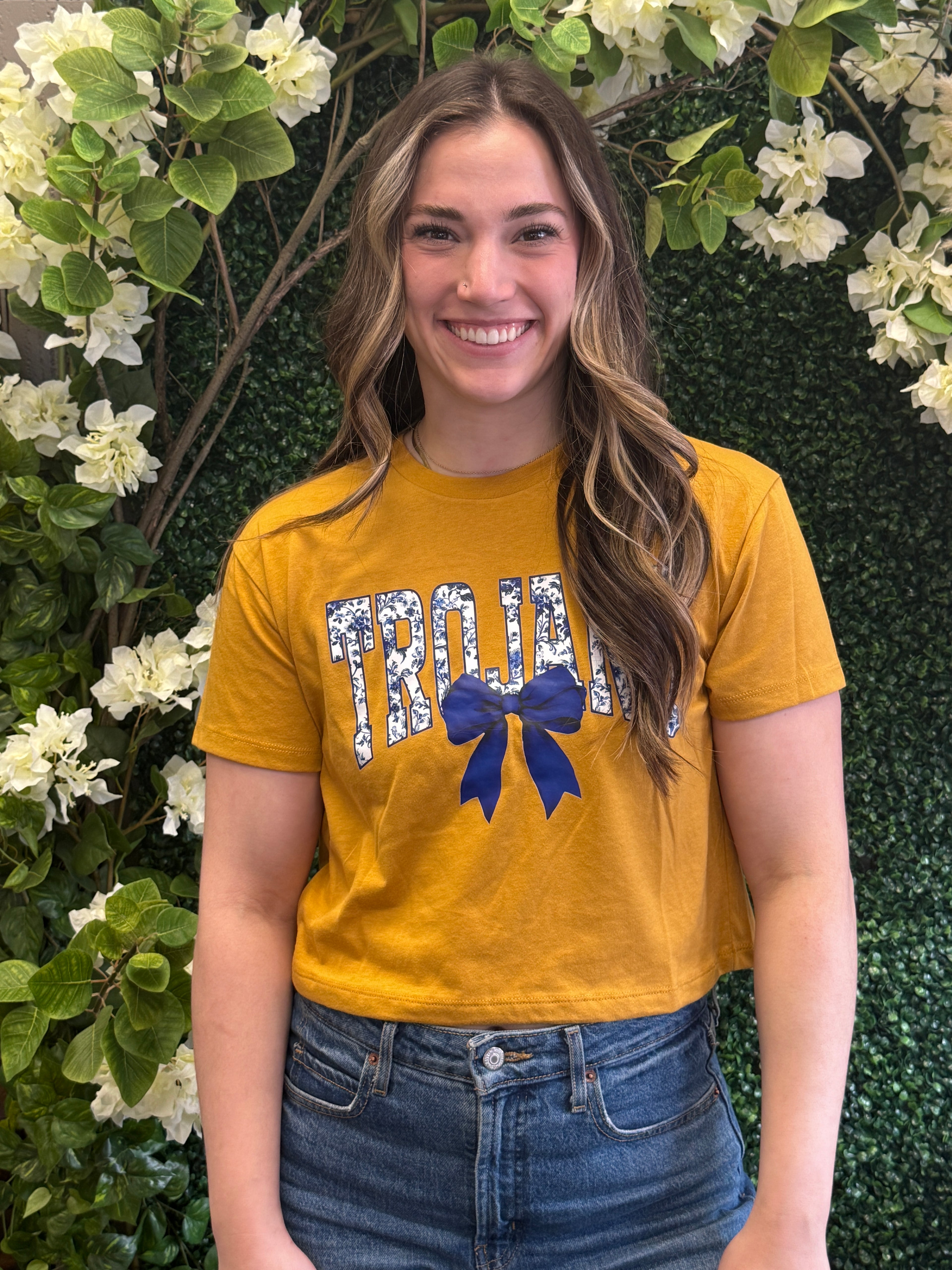 Cropped Bow Top