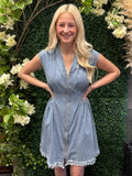 Denim Zippered Dress