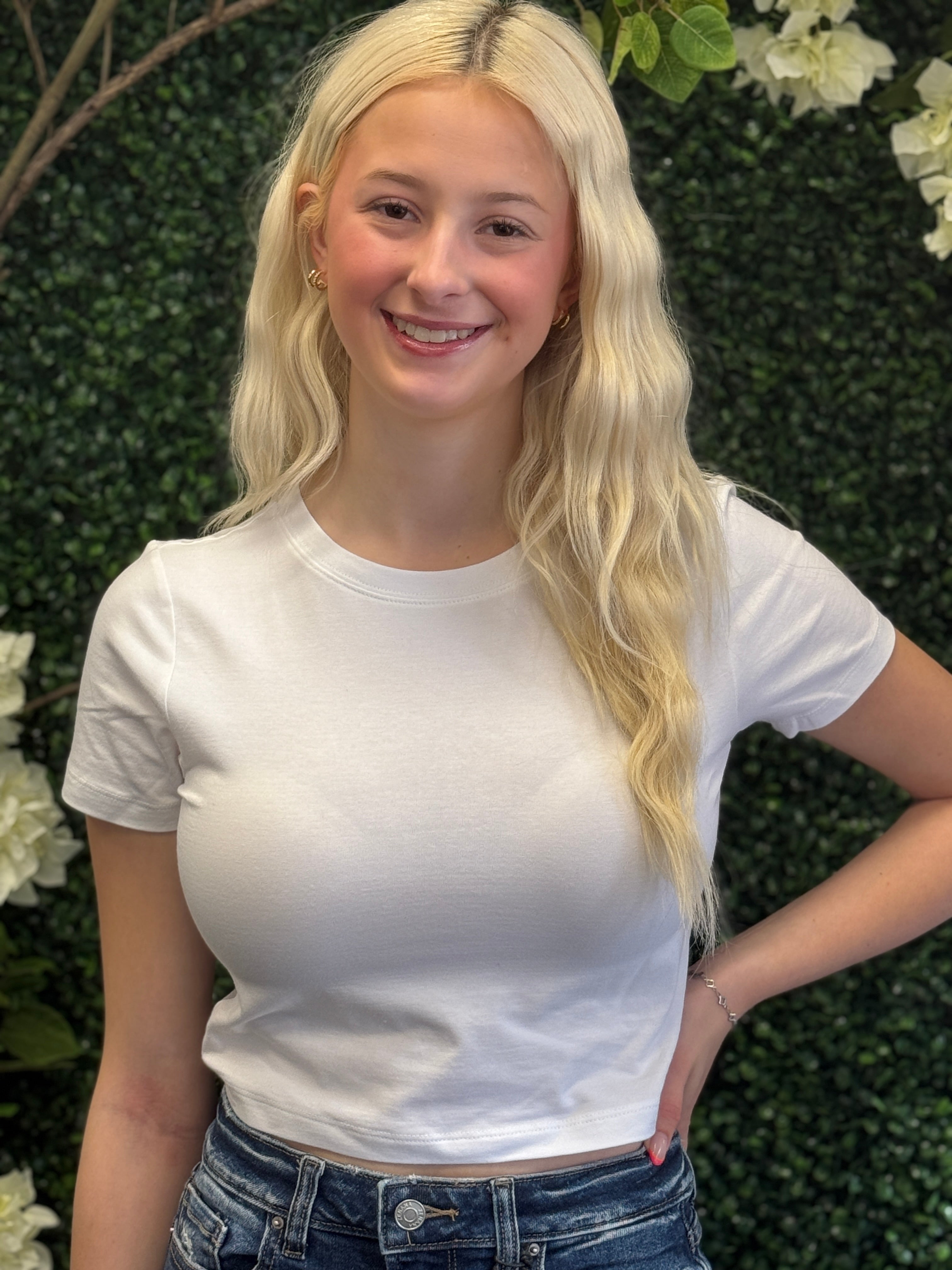 Solid Cropped T-shirt