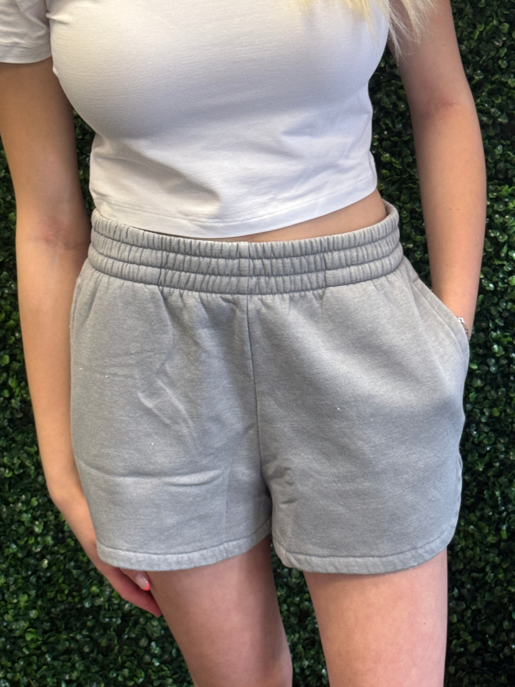 Acid Wash Dolphin Shorts