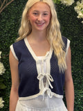 Navy Tie Vest