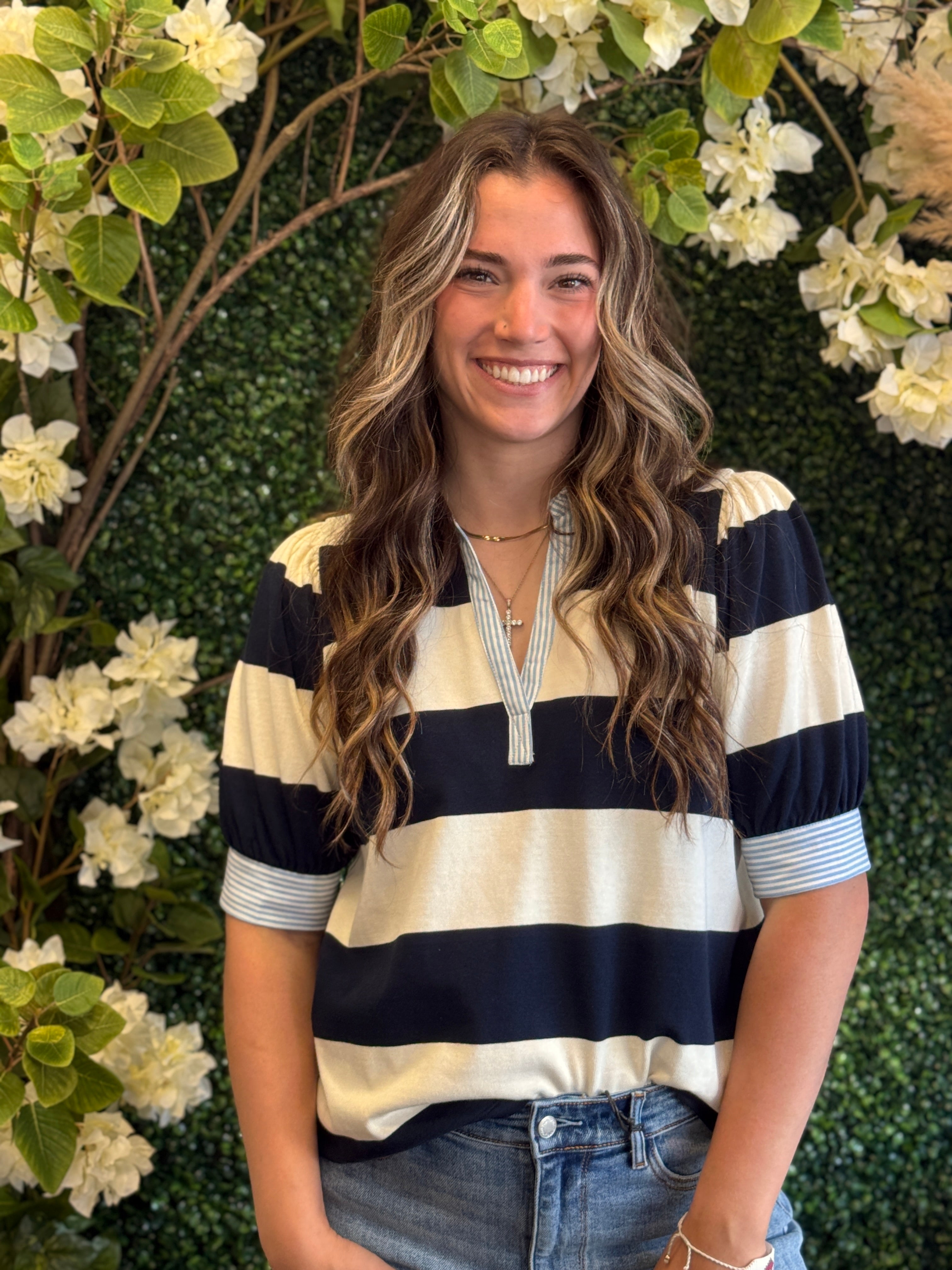 Rugby Striped Polo Shirt