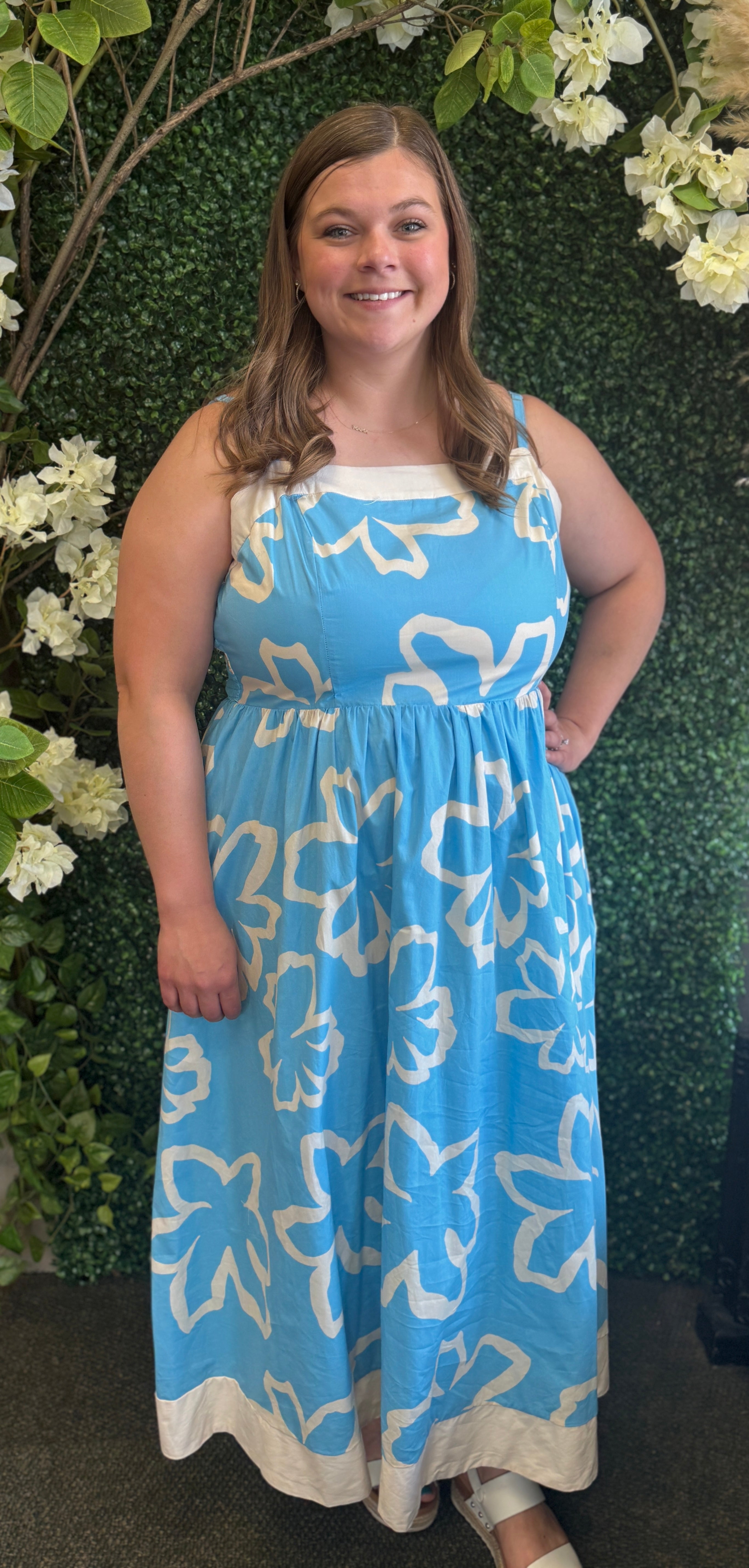Plus Size Woven Midi Dress