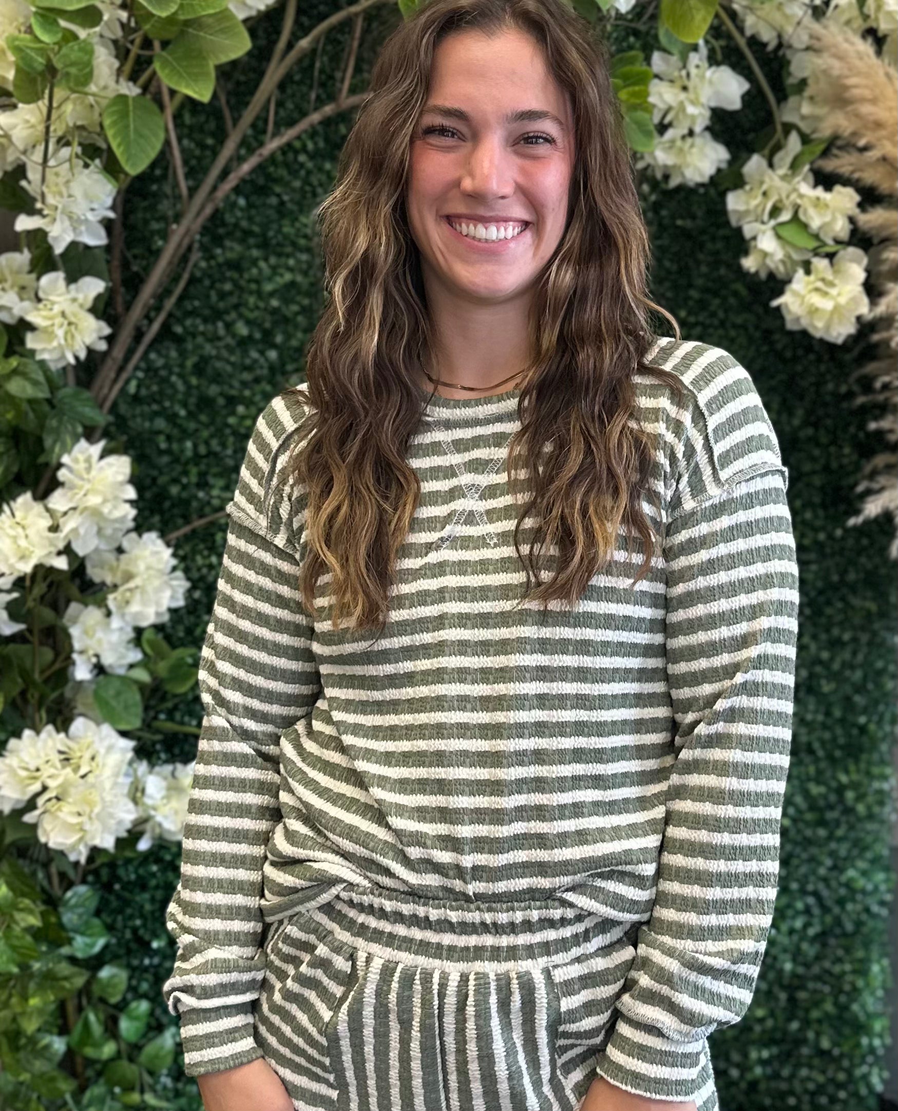 Coastal Knit Striped Tops