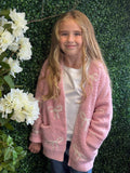 PInk Bow Cozy Cardi