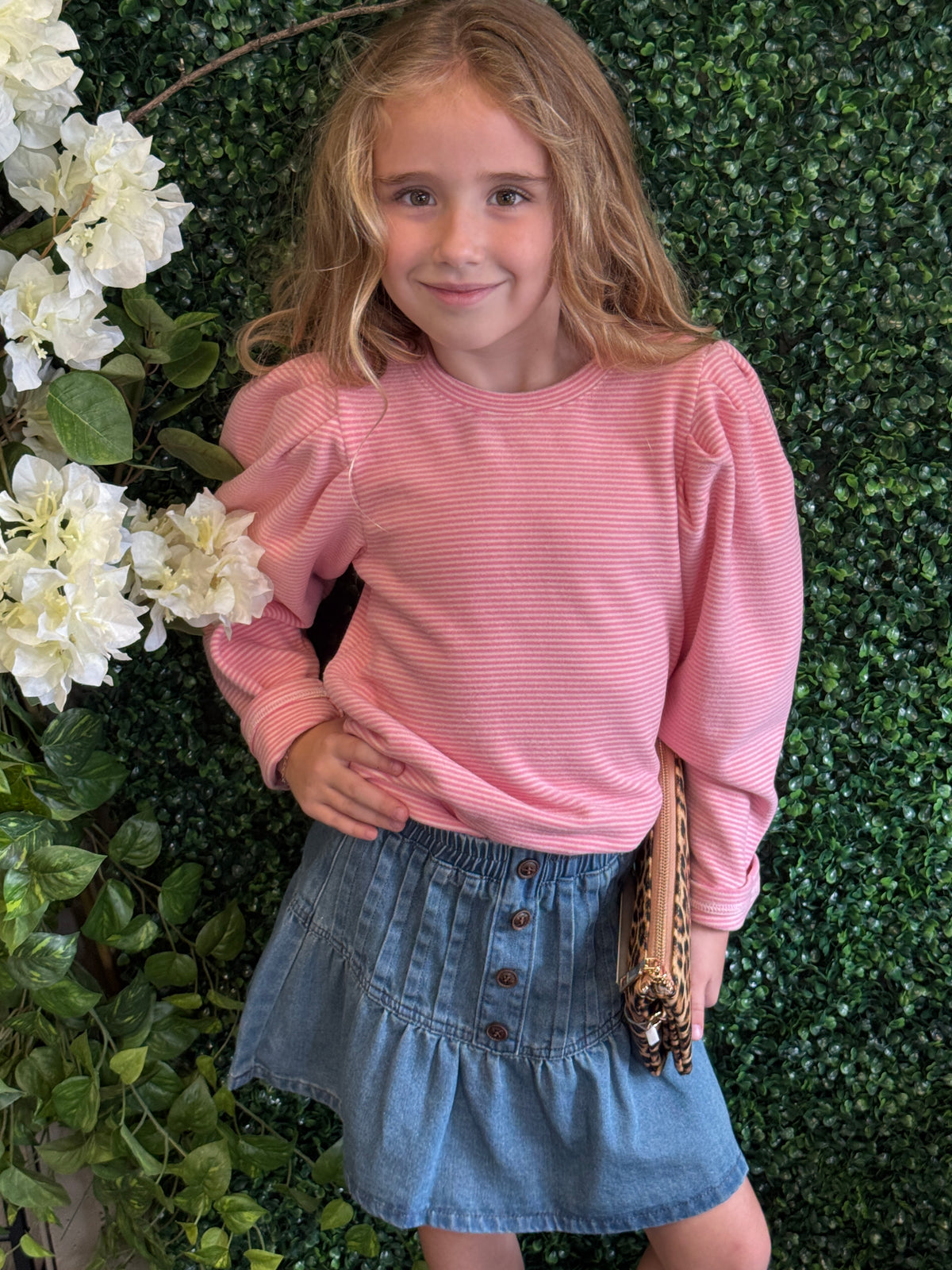 Girls Ribbed Long Sleeve Top