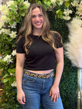 Solid Cropped T-shirt