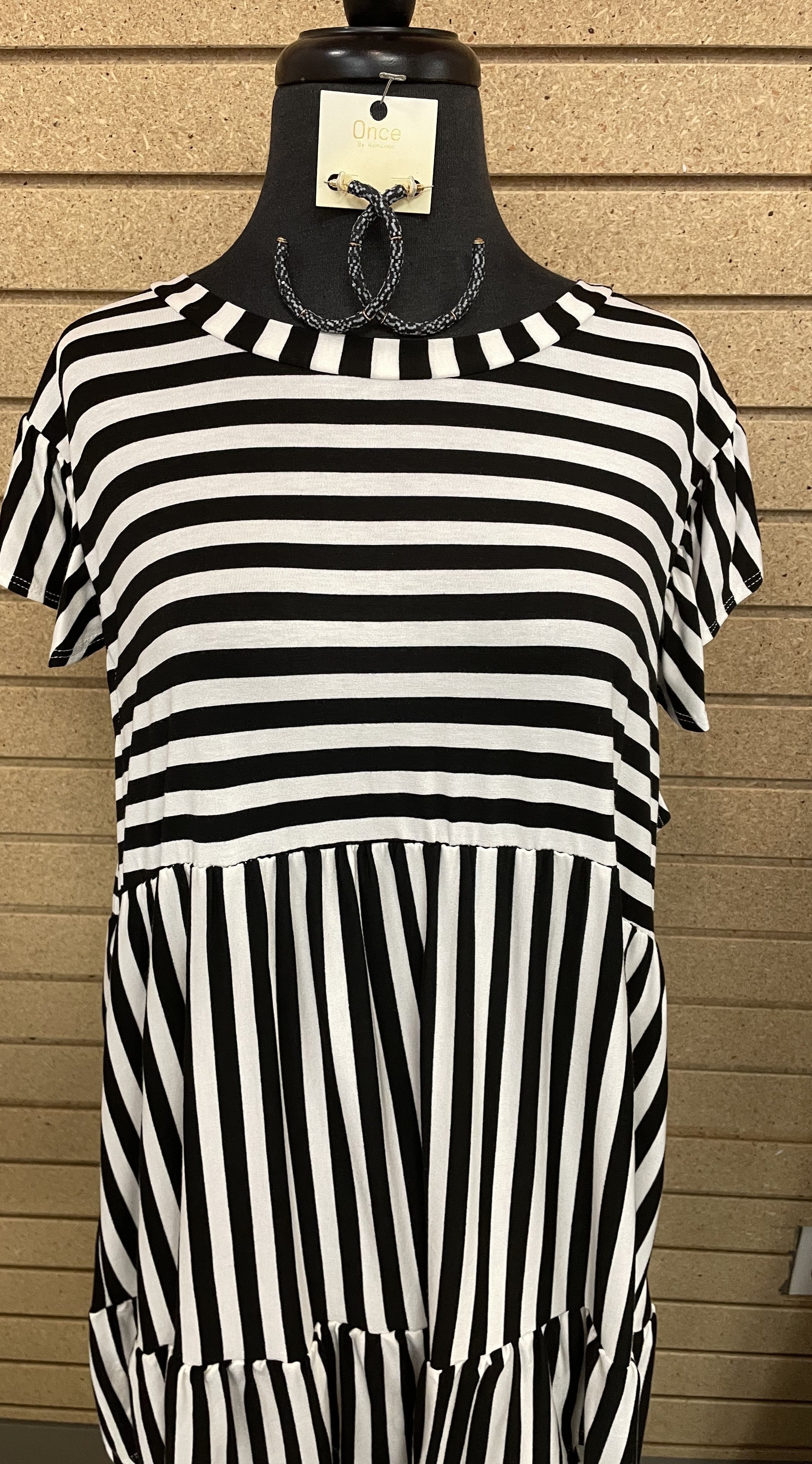 Striped Tiered Top