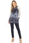 Tye-dye print hoodie