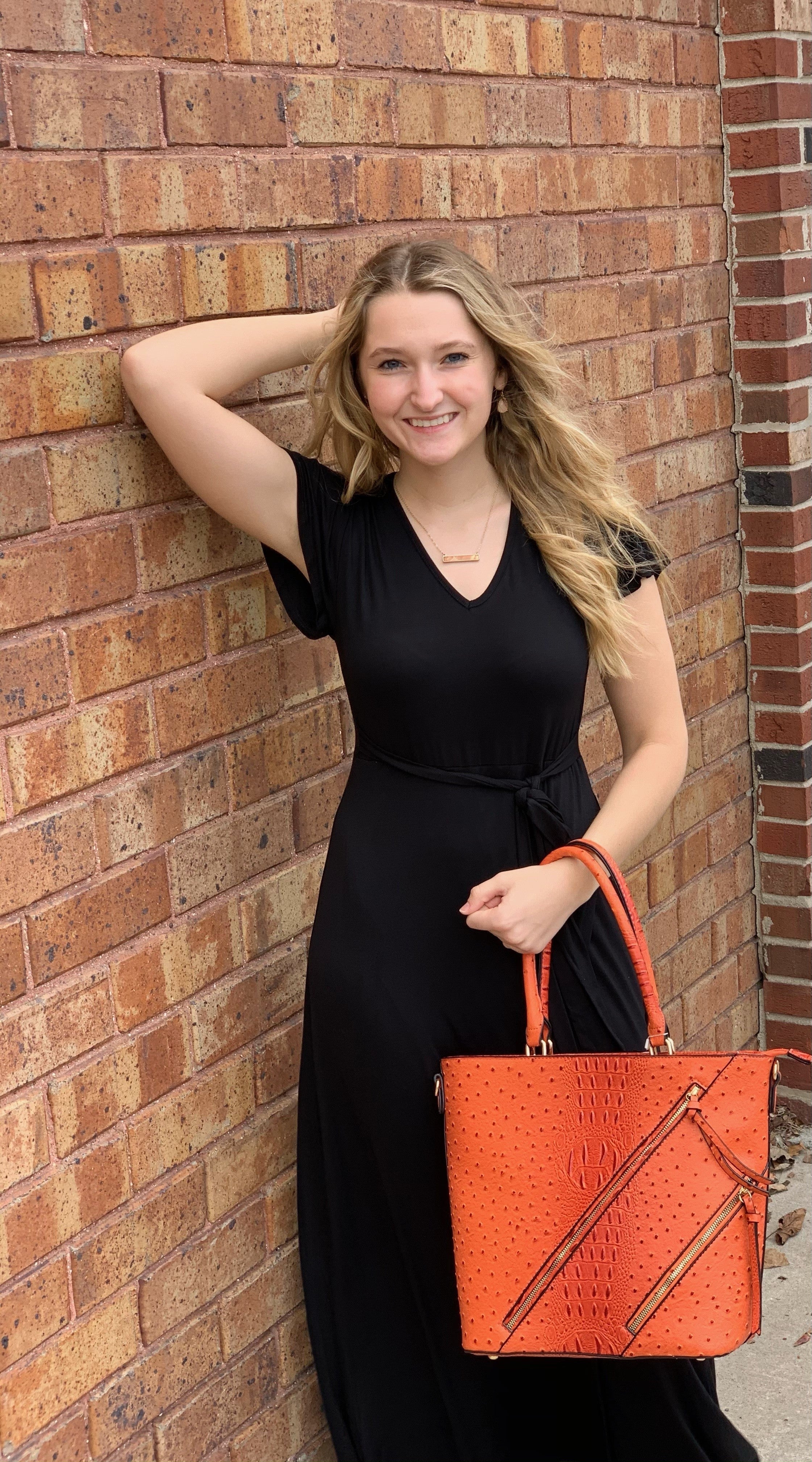 Short sleeve maxi dress