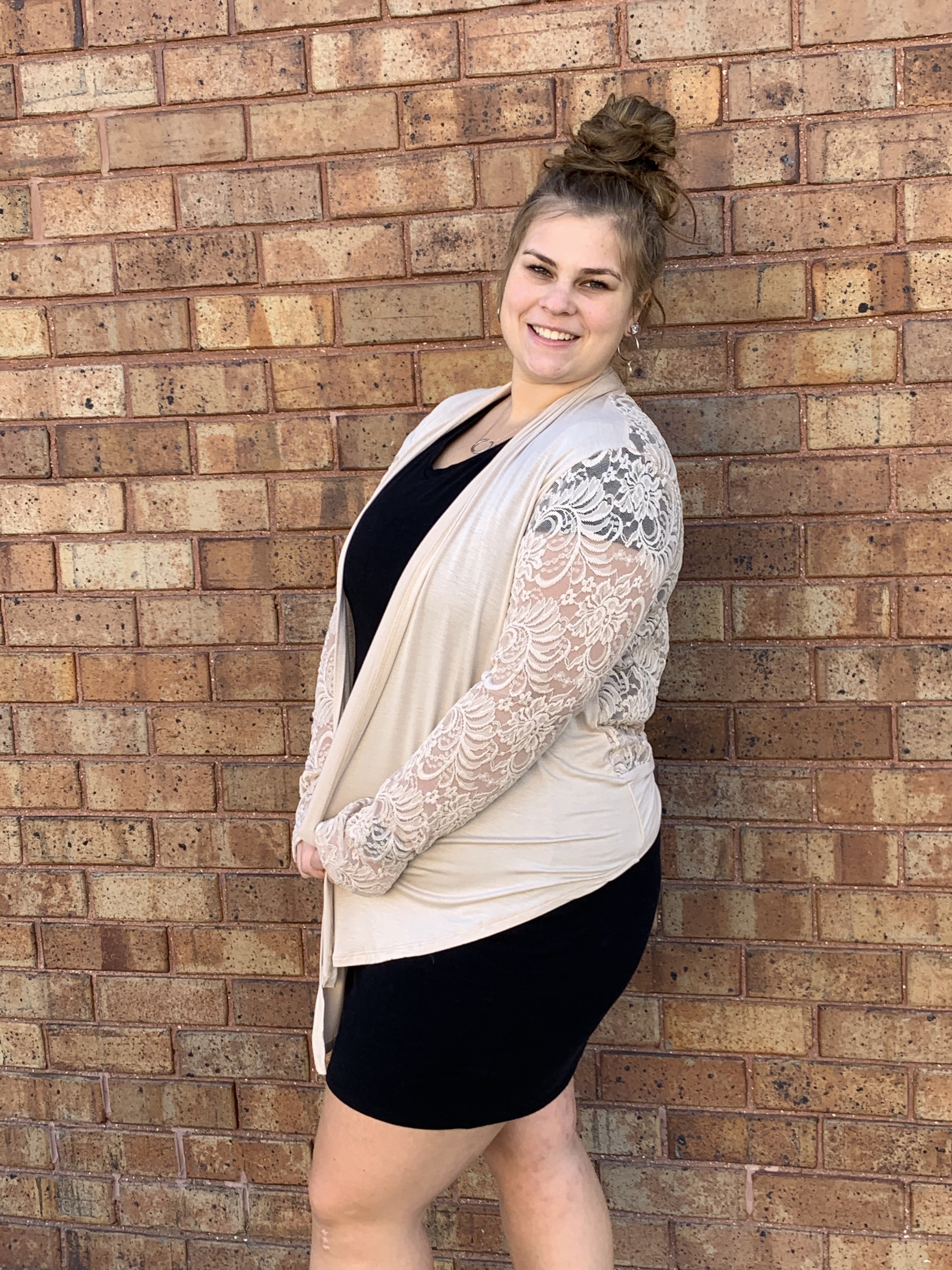 Lace Back and Sleeve Cardi