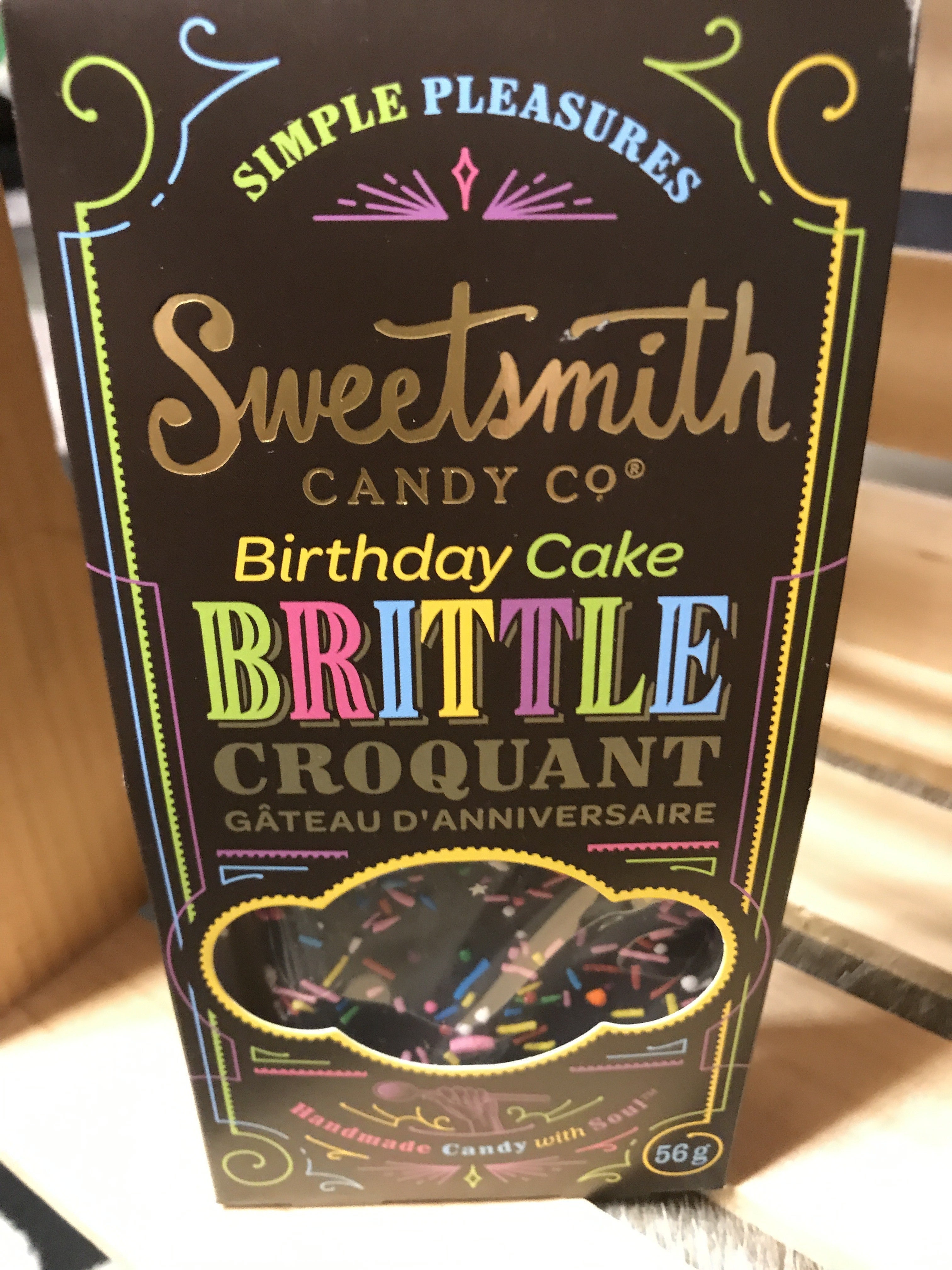 Chocolate Birthday Cake Brittle
