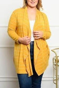Mustard Striped Cardi