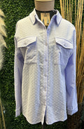 Woven Collared Top