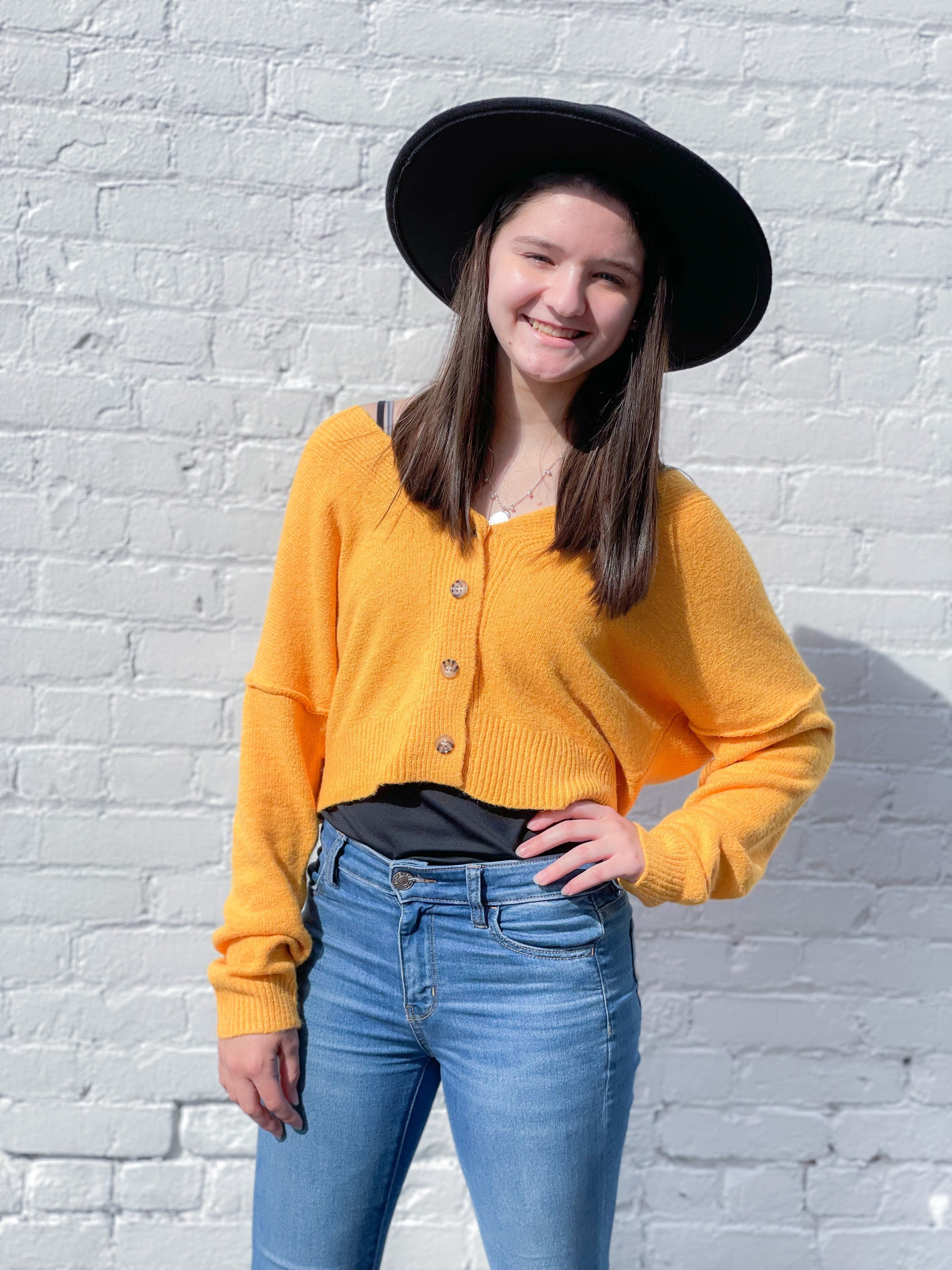 V-neck Button Down Cardi