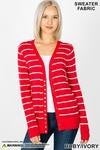 Striped Snap Sweater