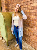 Hacci Brushed color block cardi