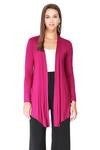 Draped open front cardi