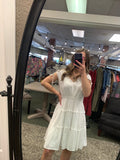 V-neck Tiered Mini Dress