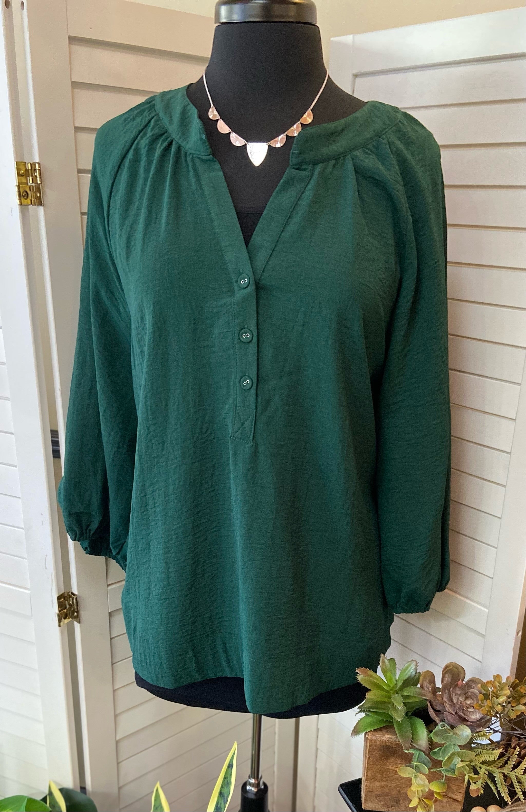 Forest Green Classic Top