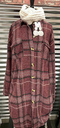 Plaid Long Shacket