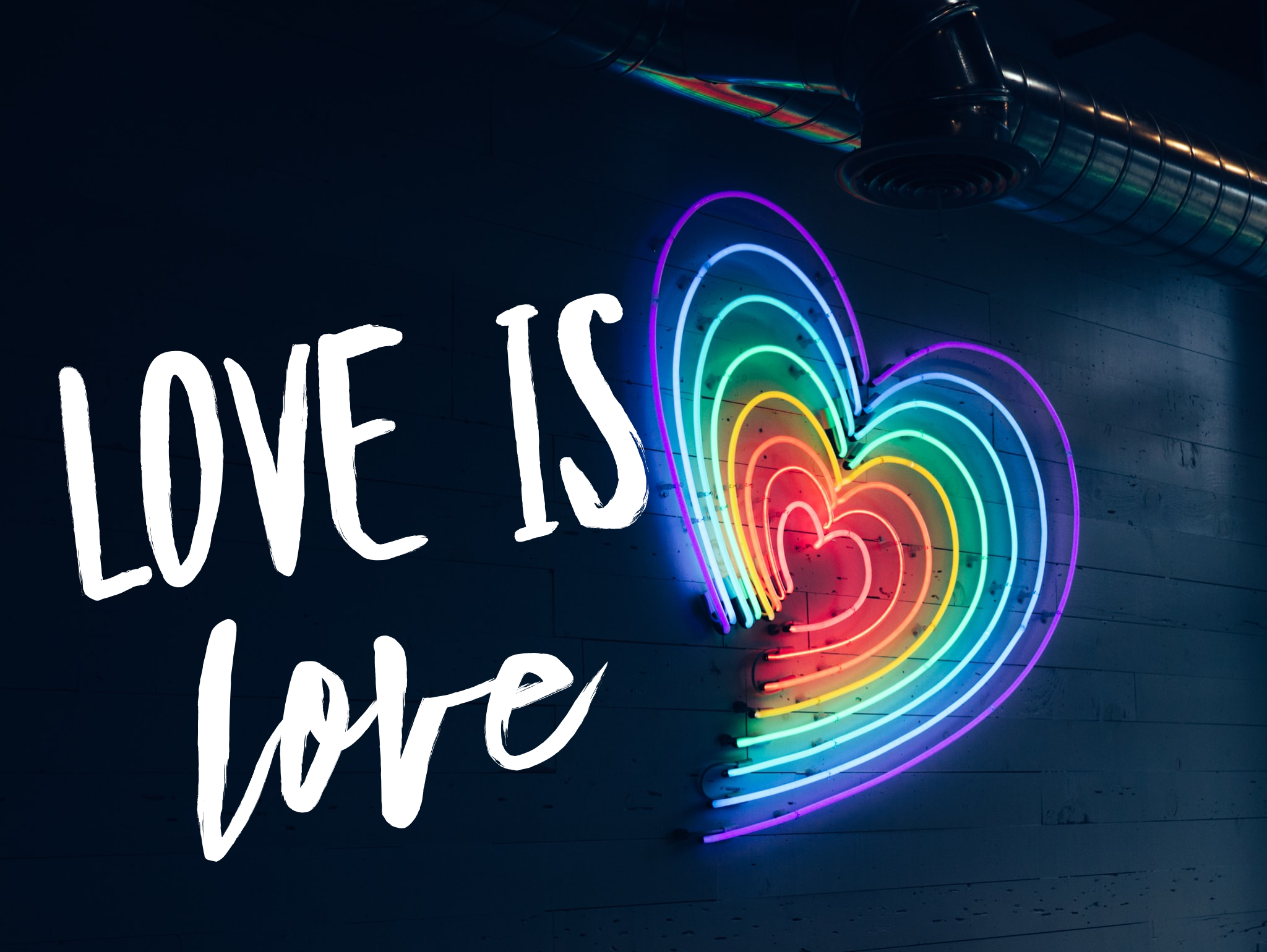 Love is Love stamped bracelet