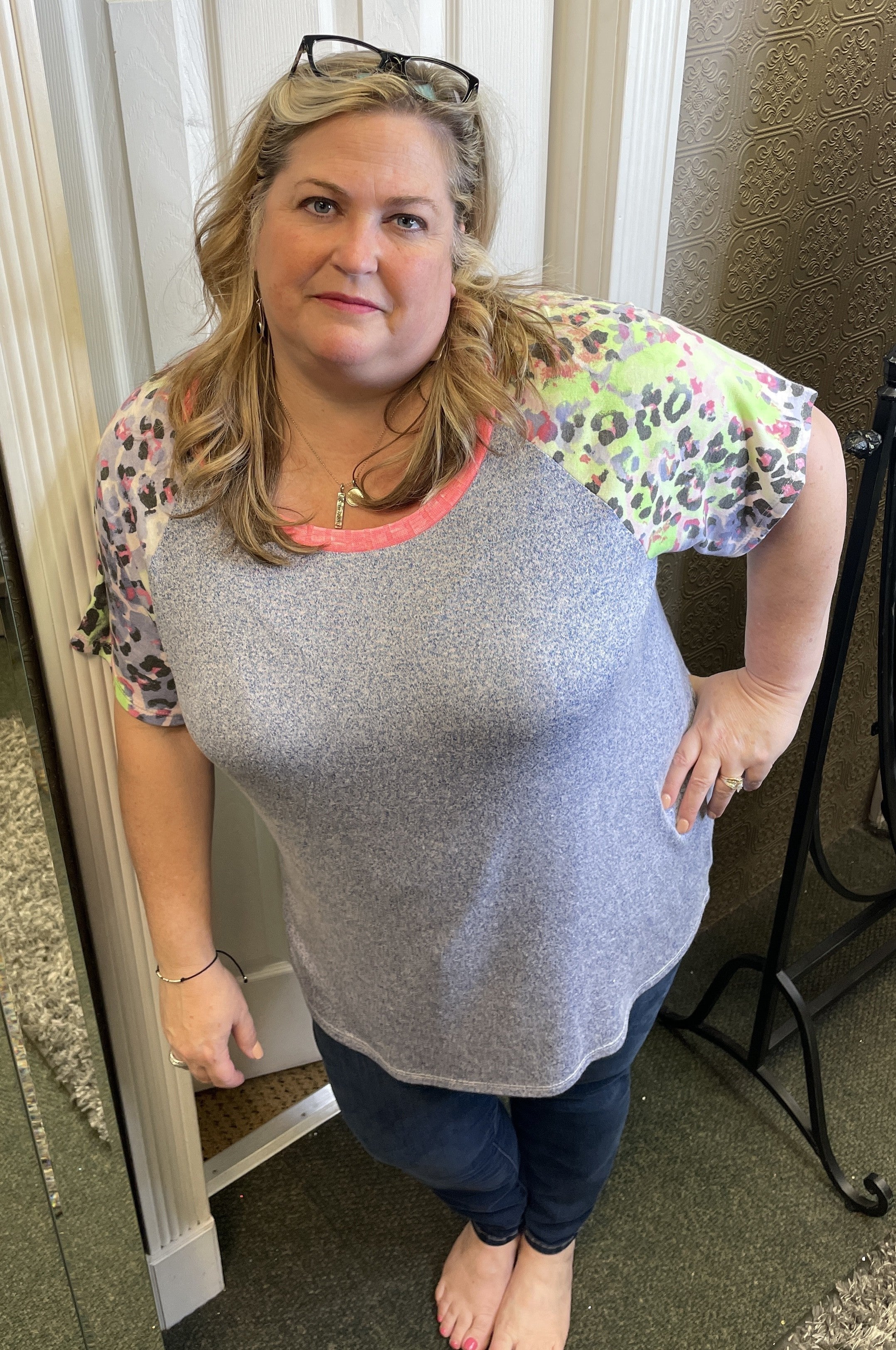 Bright Animal Print Ragland