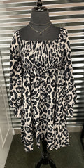 Printed Long Sleeve Dress