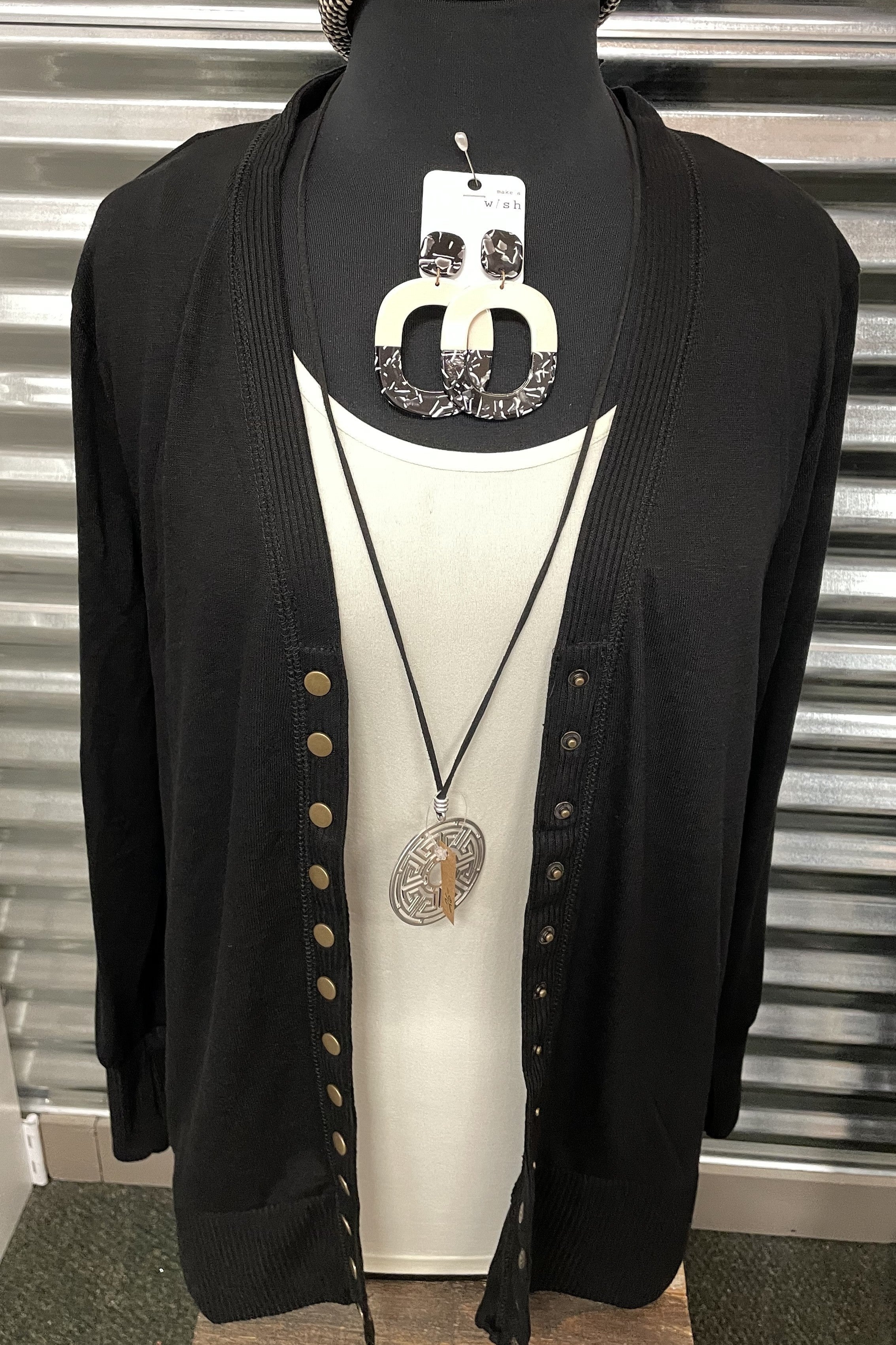 Plus Snap Cardigan