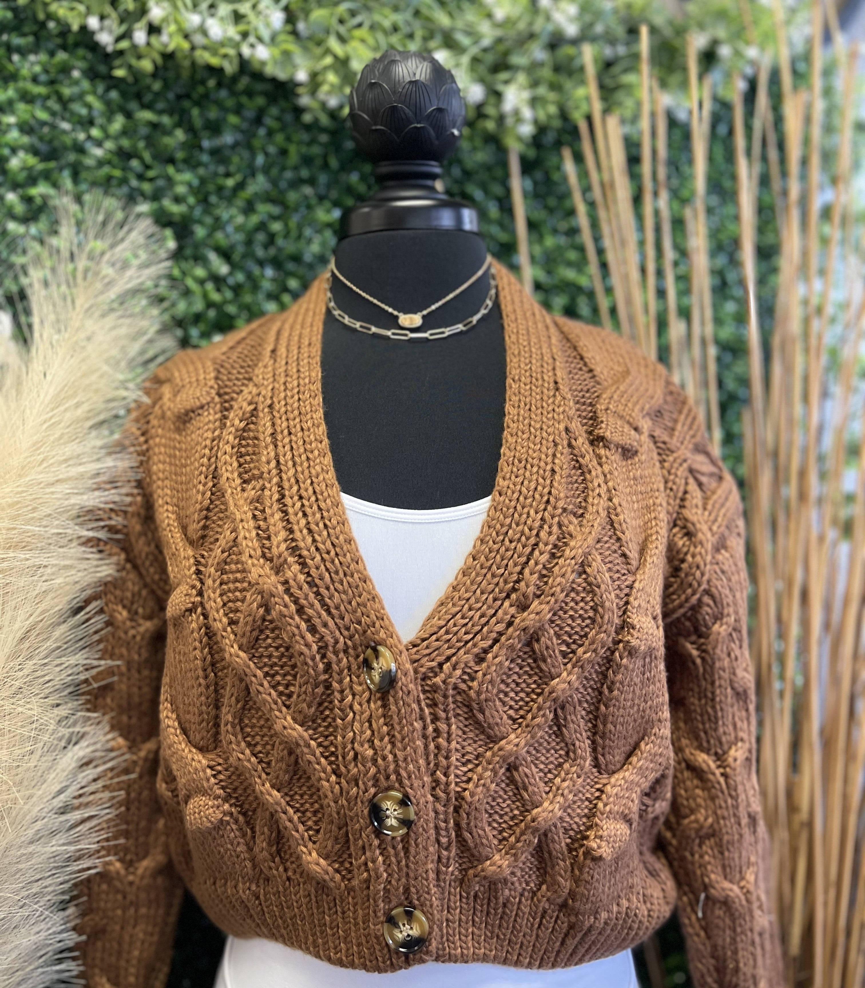 Warm Affection Cable Knit Cardi