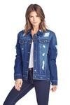 destroyed oversized jean jacket