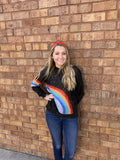 Knit Rainbow Print sweater