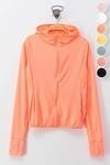 coral zip up jacket