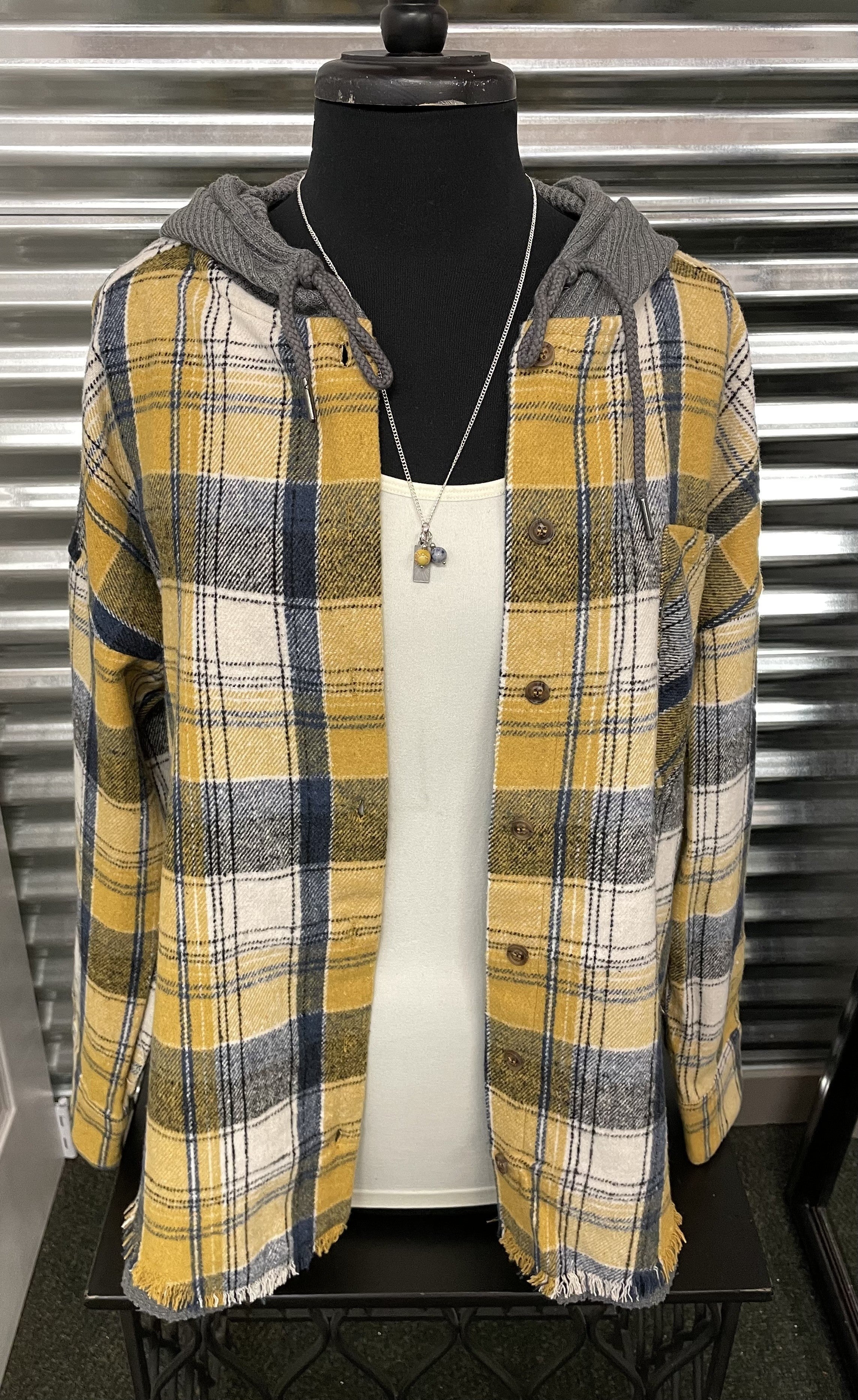 Plaid Flannel w/ Hoodie