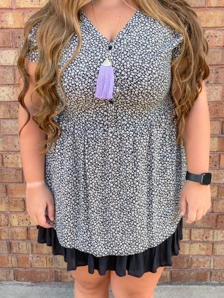 Floral Baby Doll Short Sleeve Top