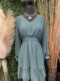Chiffon Midi Dress
