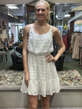 White Belted Flowy Dress
