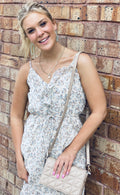 Tie Strap Tiered Midi Dress