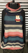 Brushed Hacci Striped Pullover