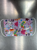 Kids Purple Unicorn & Hearts Mask