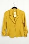 red single button blazer