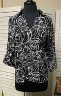Printed Button Up Blouse