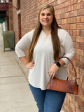 Zipper Top w/Roll-up Sleeves