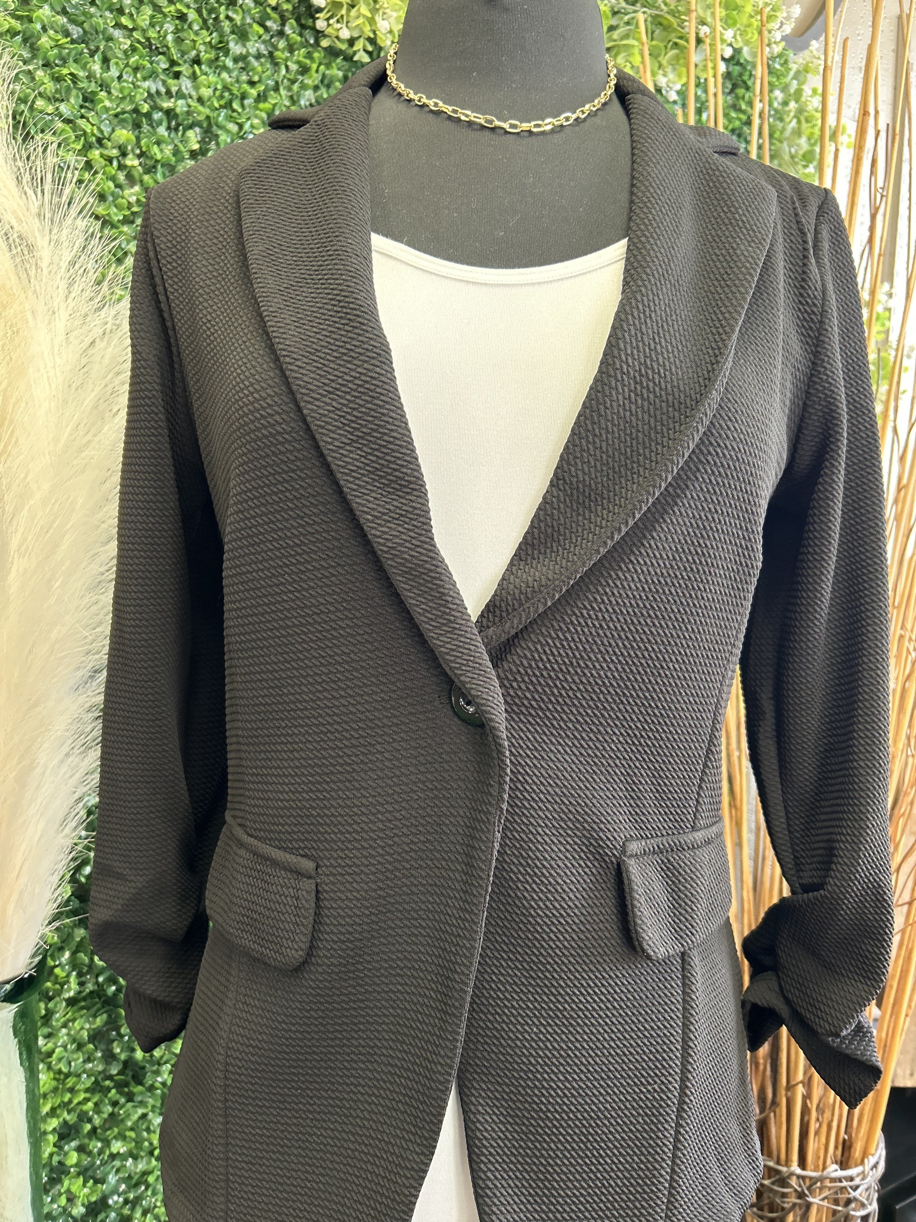 Textured Blazer