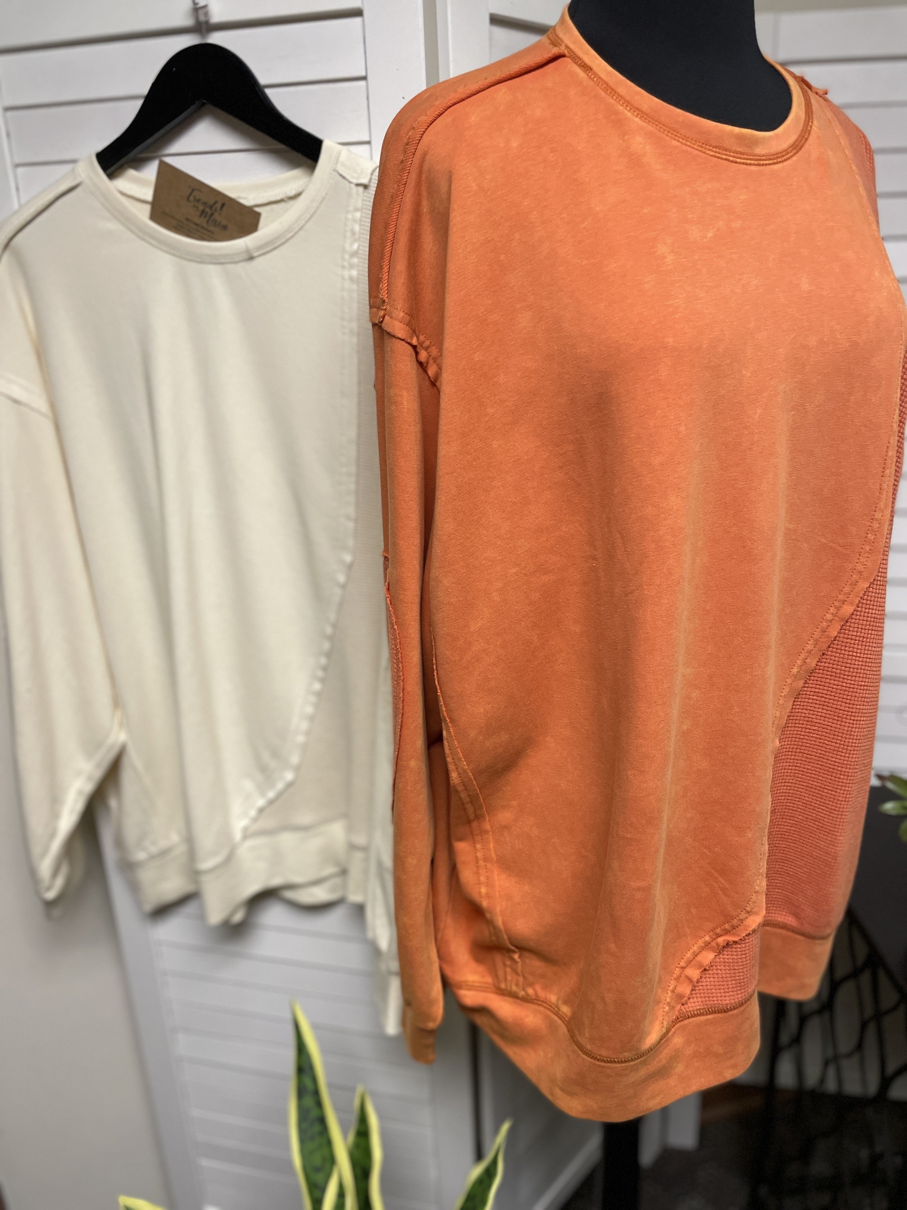 French Terry Mineral Wash Pullover