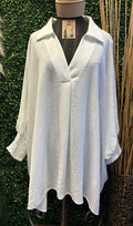 Vneck Oversized Blouse