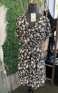Floral Chiffon Pleated Dress
