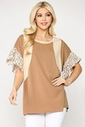Toffee Printed Tunic Top