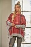 Cozy Plaid Poncho